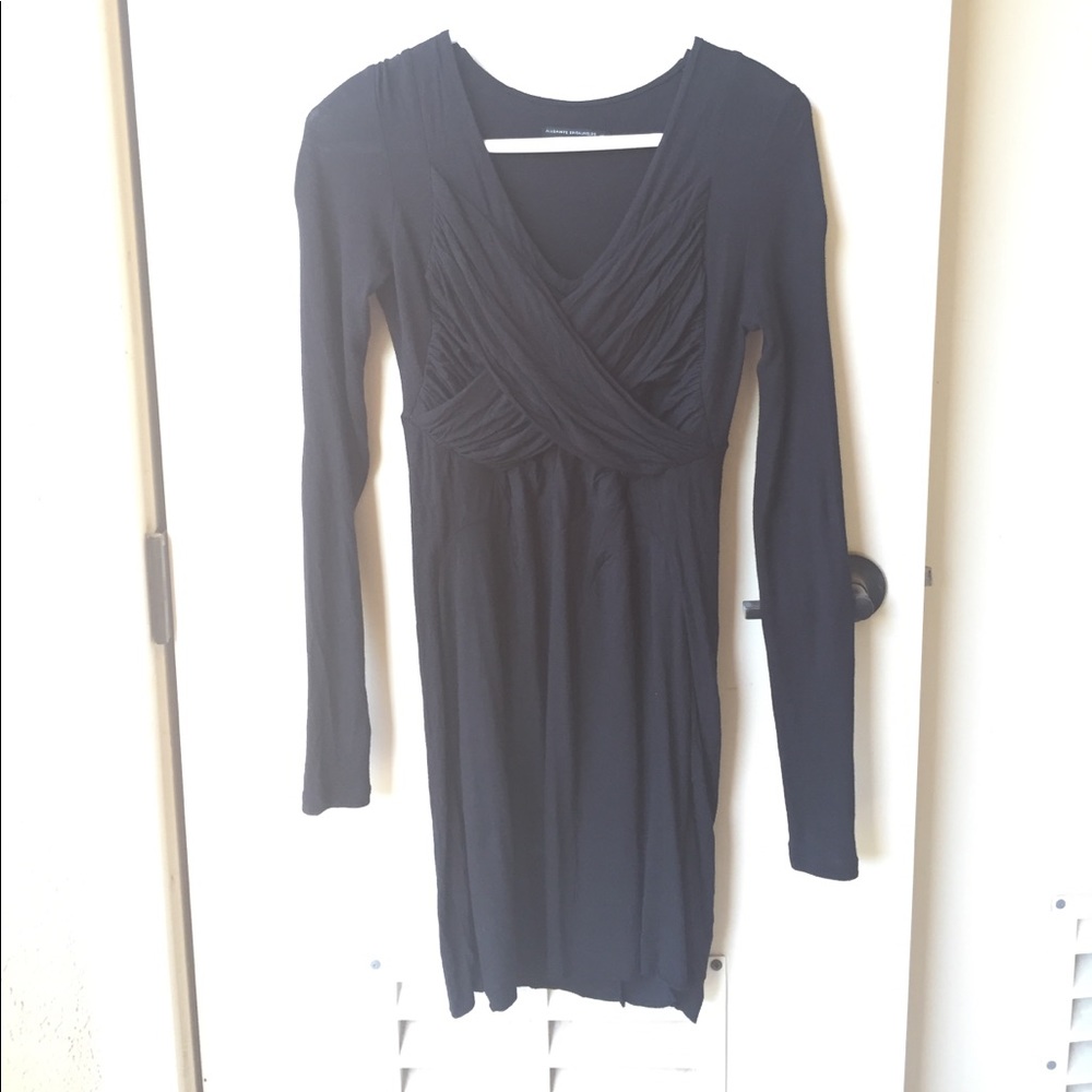 ALL SAINTS FENELLA black ruffle dress UK8/US4