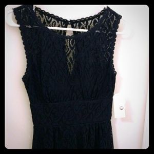 Navy blue lace dress