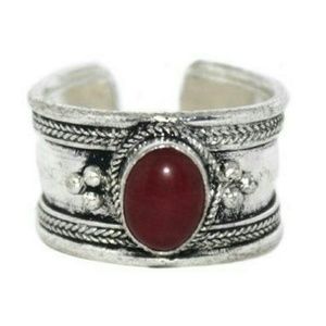 Quartz Ring Adjustable Ring Tribal Ring