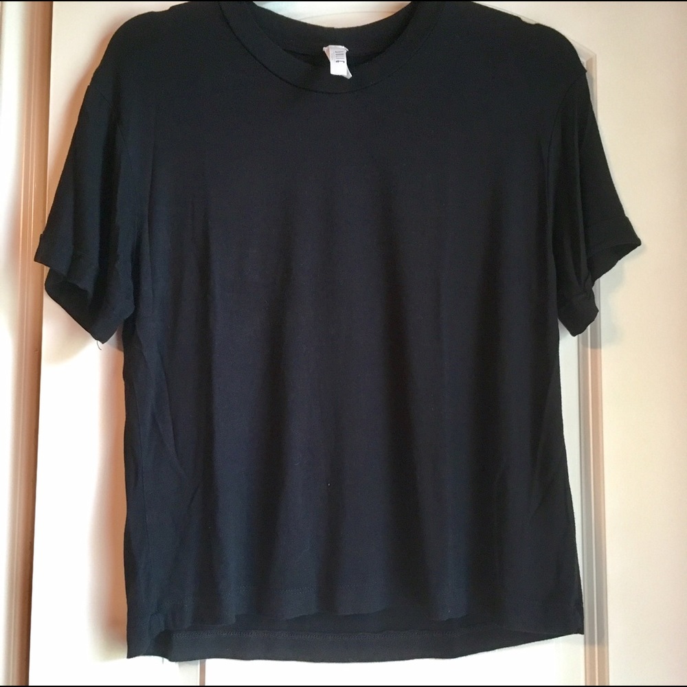 soft black tee