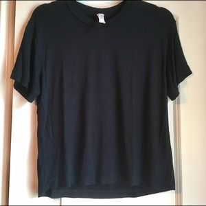 soft black tee