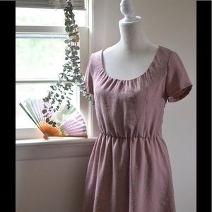 Blush Back Key-hole Mini Dress