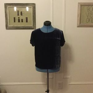 J. Crew crushed velvet top