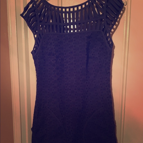 Plenty by Tracy Reese blue eyelet shift dress NWOT - Picture 1 of 4