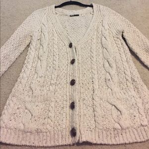 Oatmeal Urban Outfitters button up sweater