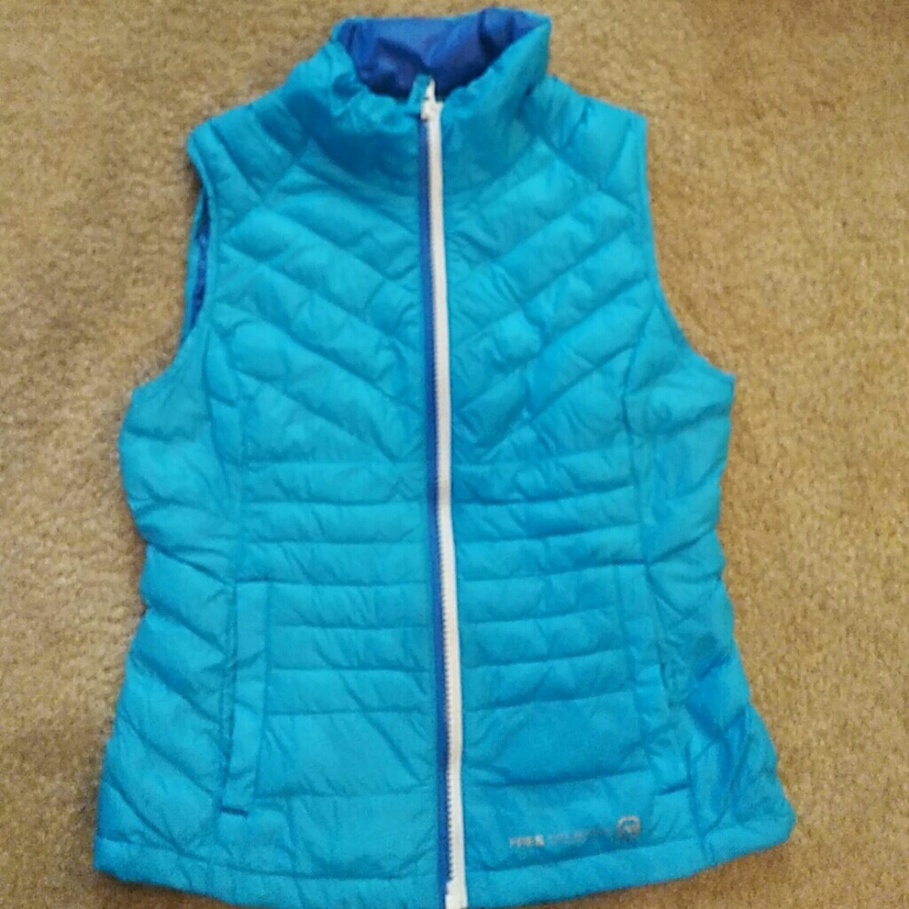 Free Country Blue Down Vest Size 7/8