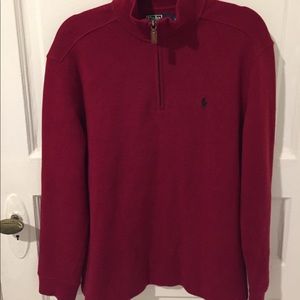 NWOT Men's Ralph Lauren Polo half zip sweater
