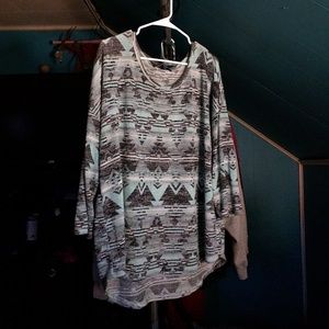Aztec Printed Top *OPEN TO OFFERS*