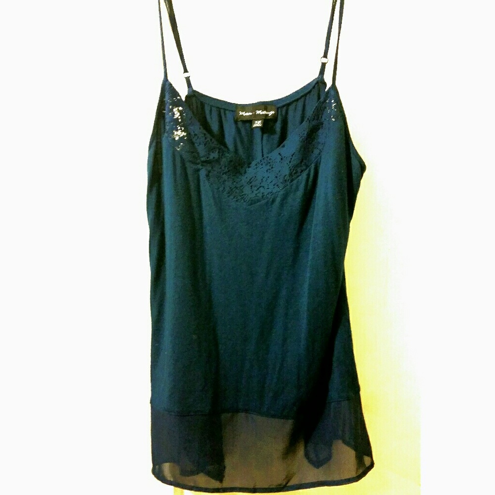 **SOLD**Mason + Mackenzie Sheer Trim Tank