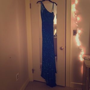 Sequined Prom Dress