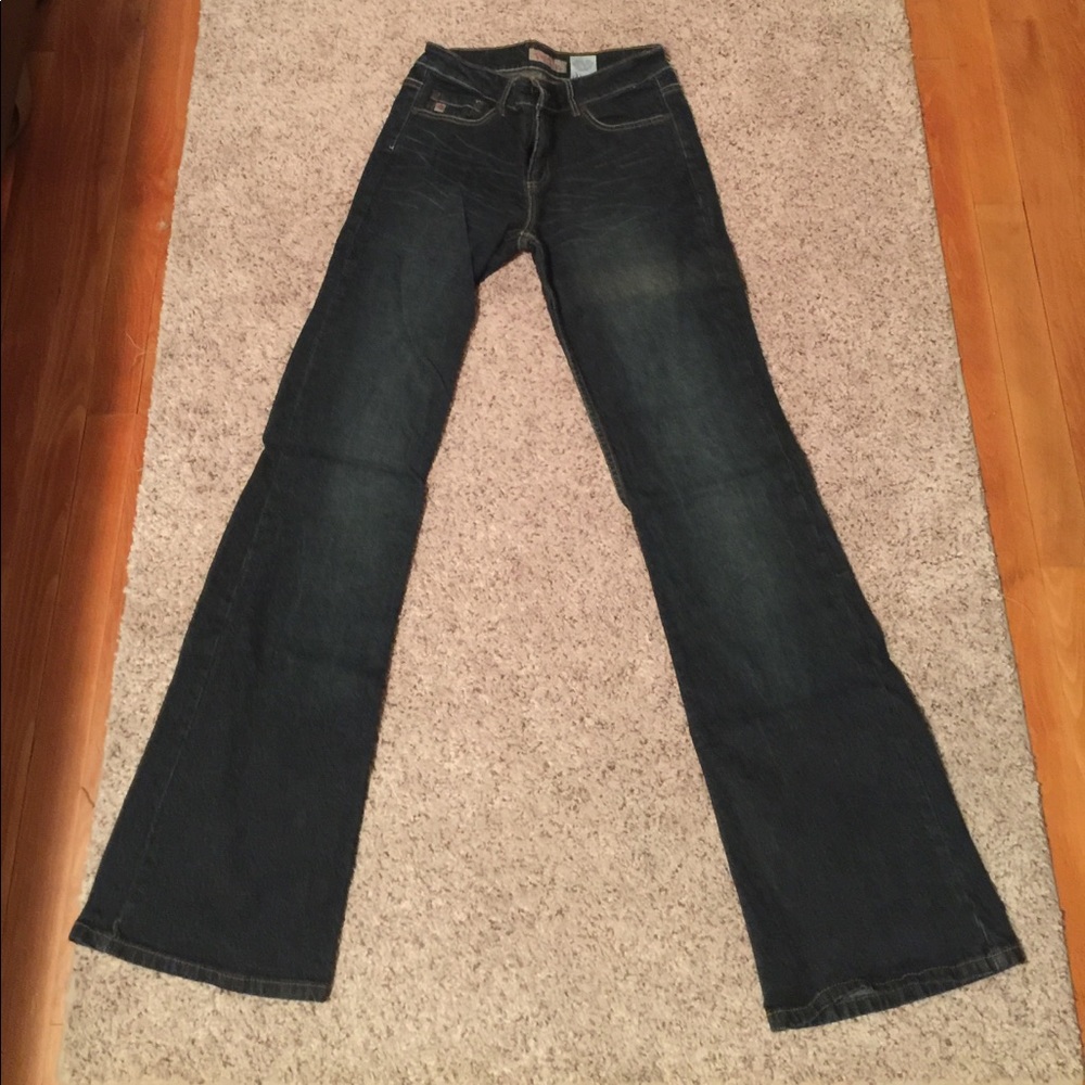 Dark denim jeans