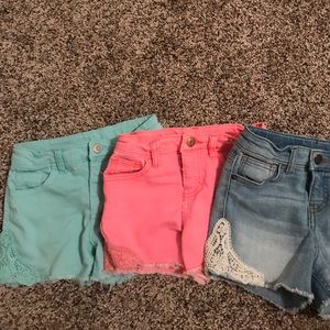 Adjustable Waist Girls Shorts