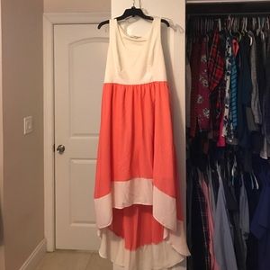 Hi-low maxi dress