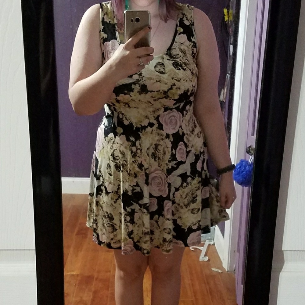 Skull and flower dress