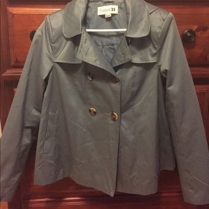 Adorable blue/green pea coat from Forever21