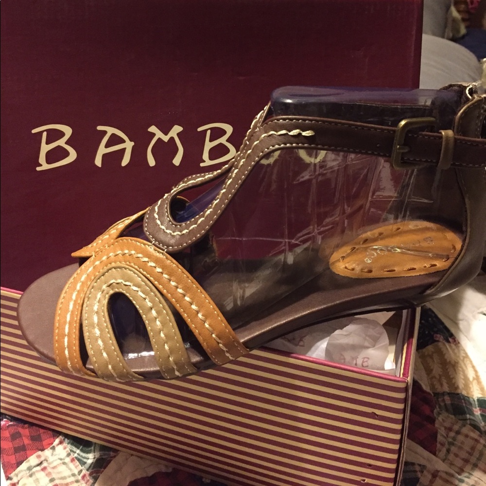 Bamboo brown/tan Sandals