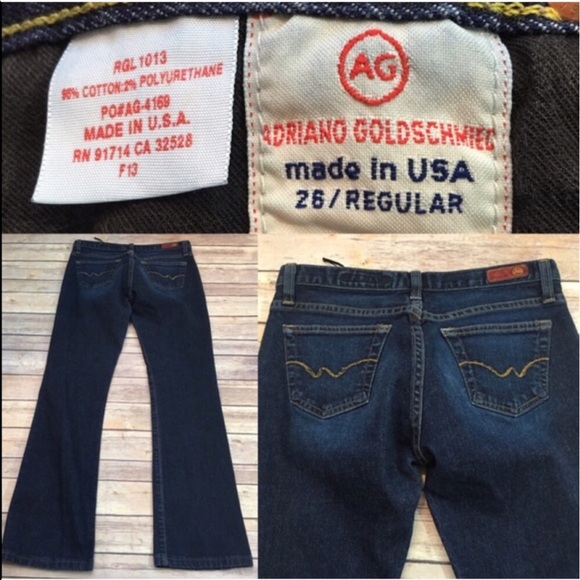 SOLD 💌Size 26 Anthro AG Dark Bootcut Denim Jeans - Picture 4 of 4