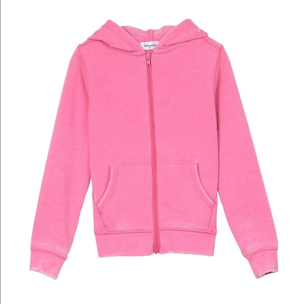Splendid Zip Up Hoodie - Pink