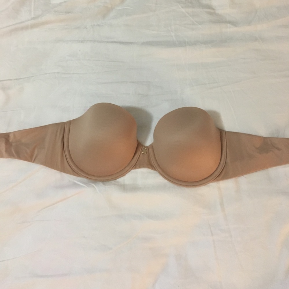34C nude color Victoria's Secret strapless bra