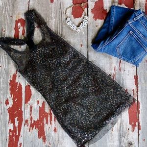 Sheer Black BKE Tank Top