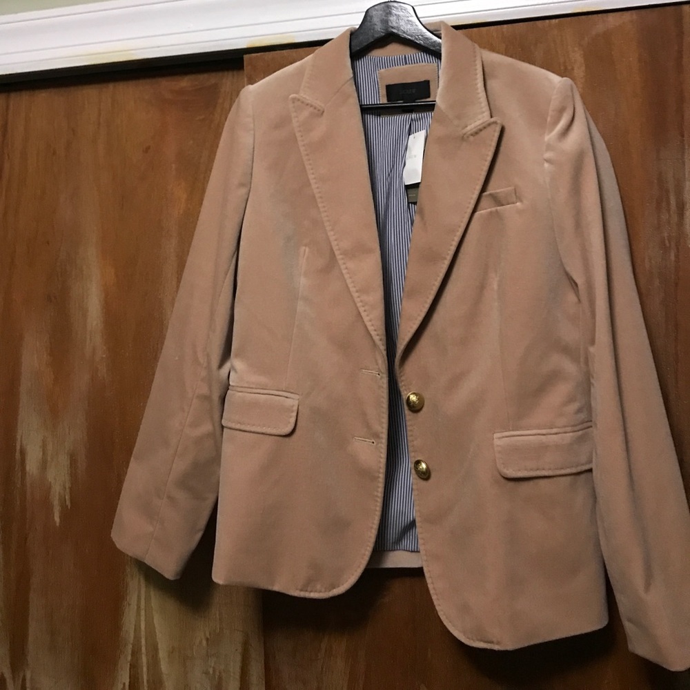 J Crew female suede blazer