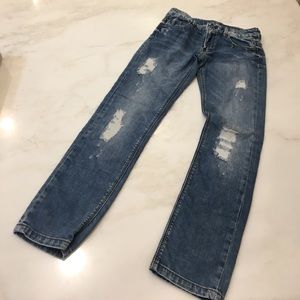 Zara Girls Skinny Medium Wash Denim Jeans-Size 11/12