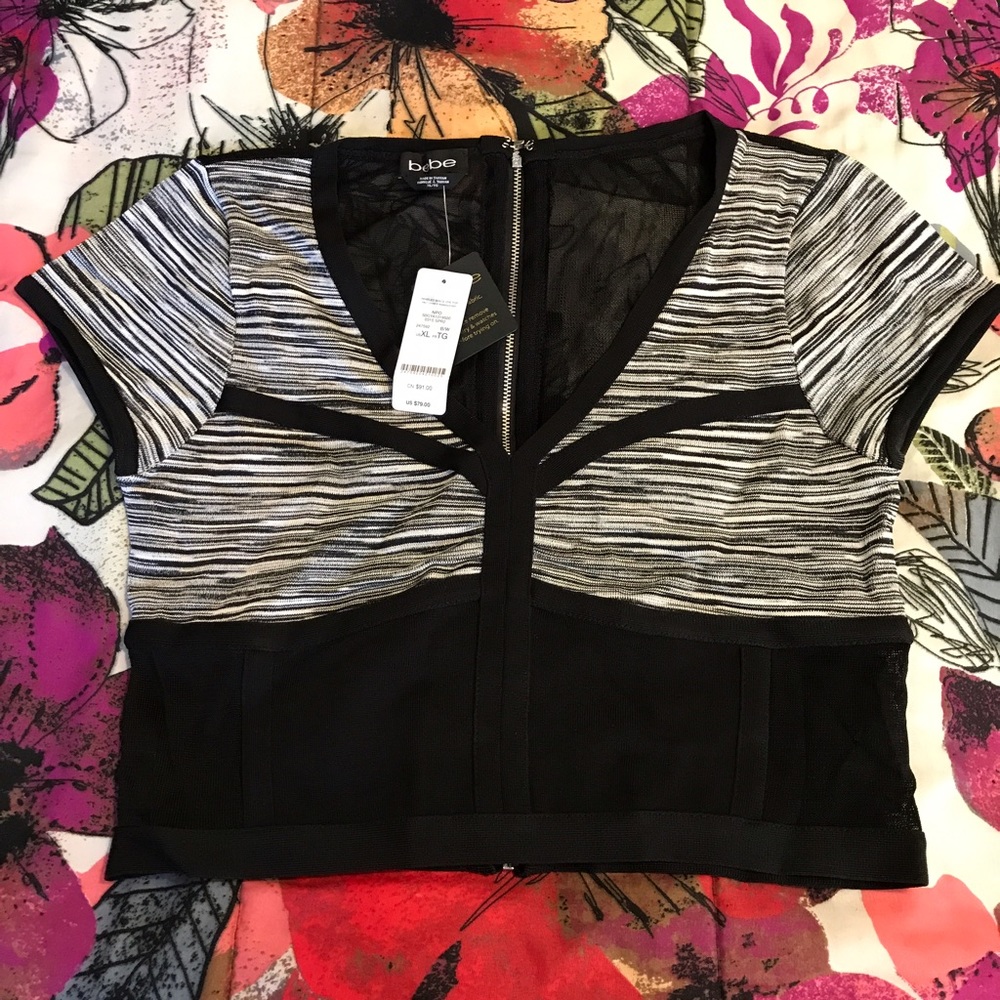 Authentic Brand New Bebe Crop Top