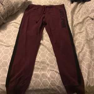 VS PINK maroon pants