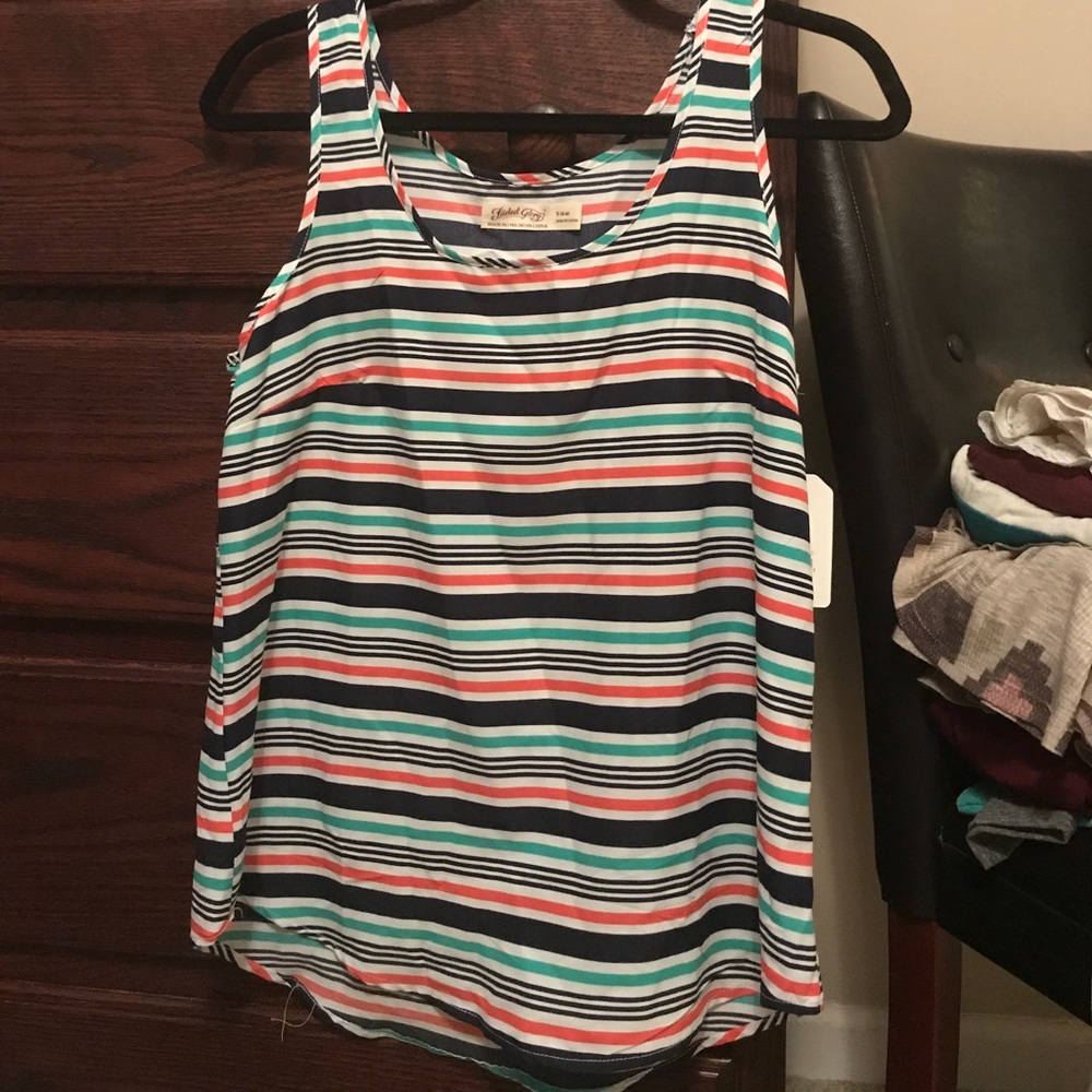 Stripe small tank top