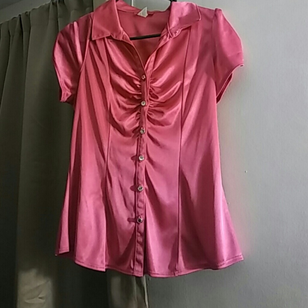 Hot pink blouse from La Scala