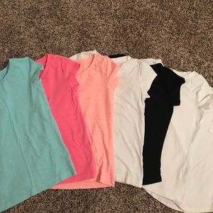 Solid short sleeve shirts