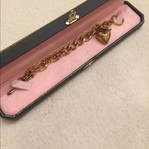 Gold juicy couture link bracelet