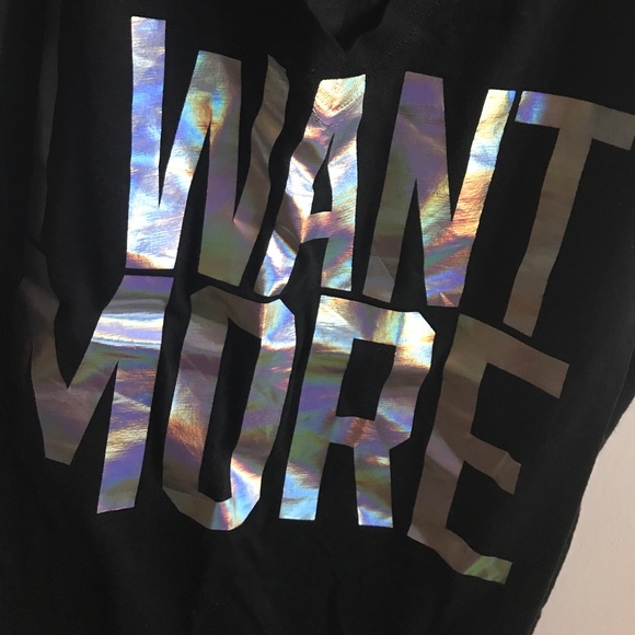 PINK Victoria's Secret Tops - M "I WANT MORE" shirt from PINK PINK Victoria's Secret Tops - M "I WANT MORE" shirt from PINK