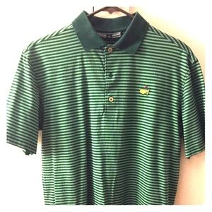 Green striped Masters polo