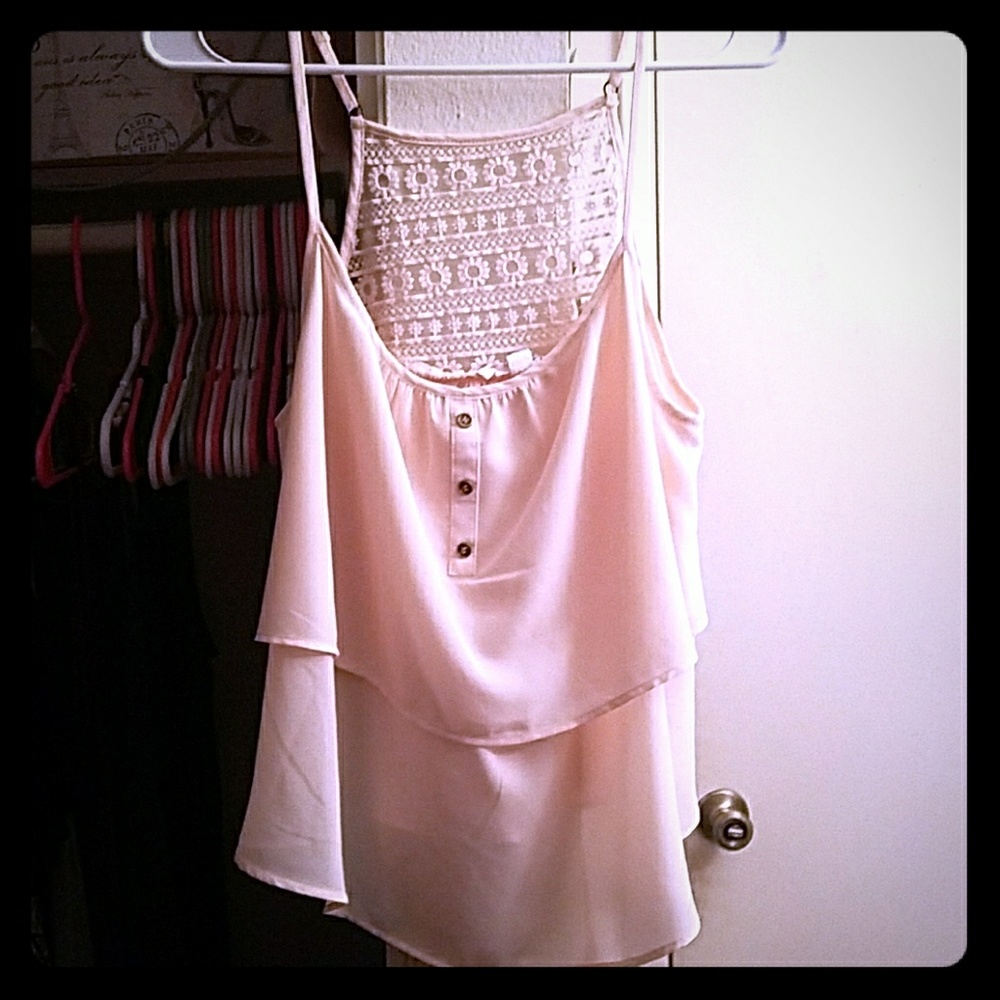 Baby pink tank top