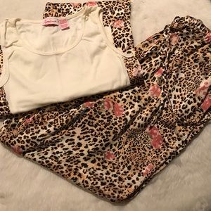 3 Piece Leopard Sleep Outfit