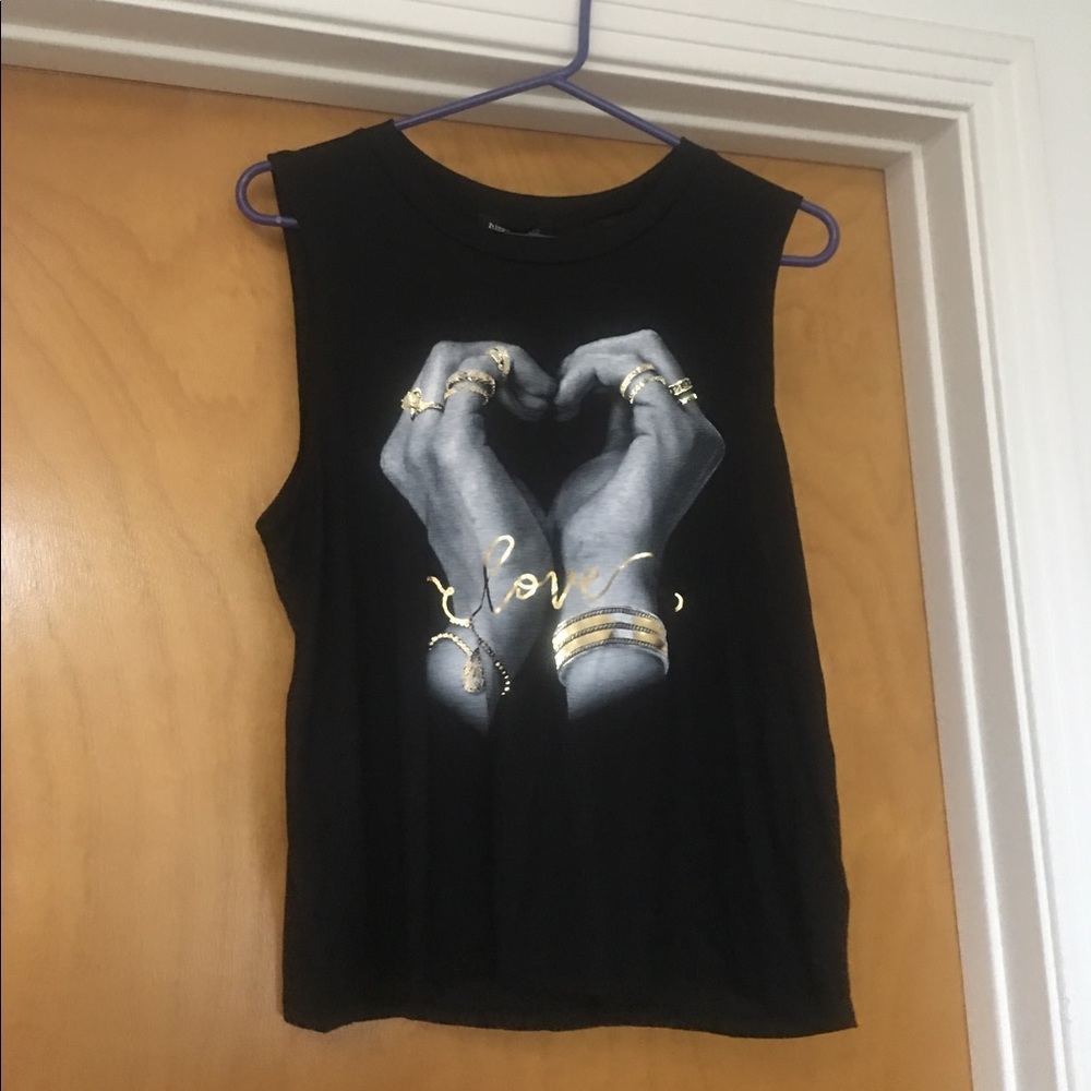 NWT Pure Barre Yoga ❤️ love heart muscle tank top