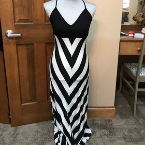 Black and white Maxi Dress