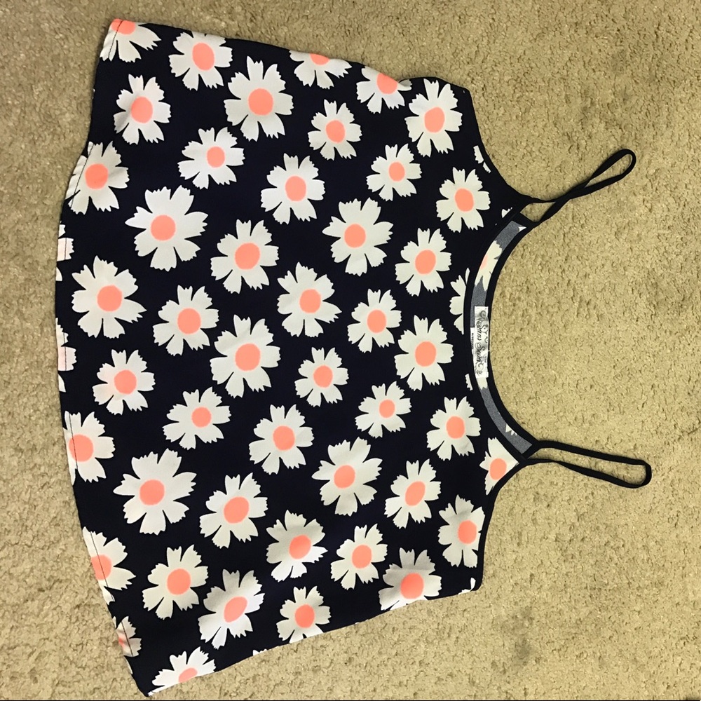Flower print tank top