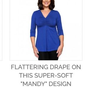 Covered Perfectly Gray Blouse size medium.