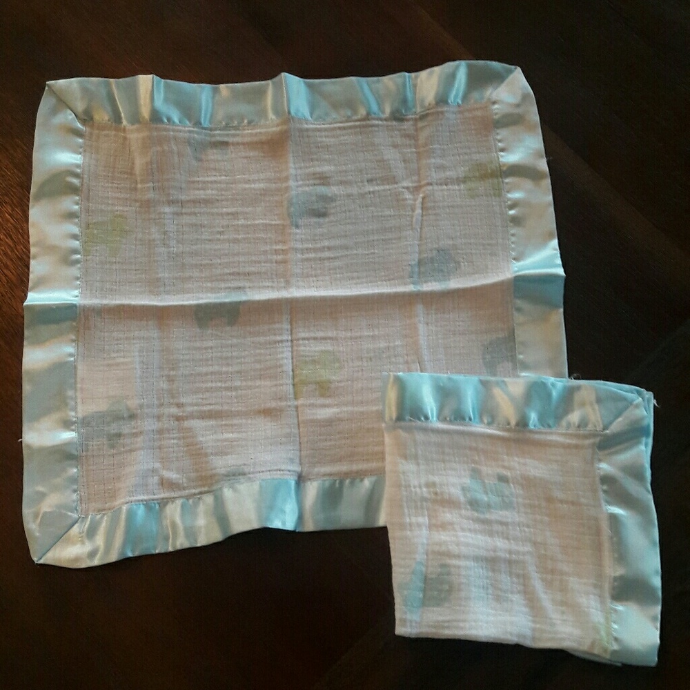 Aden & Anais Elephant Baby Security Blankets (2)