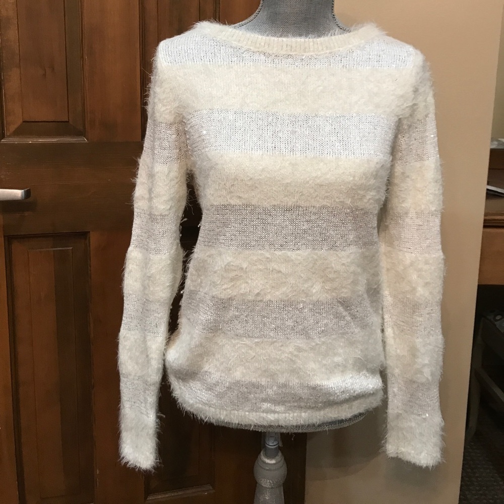 White LOFT sweater