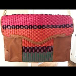 Rebecca Minkoff Colorful Weave Beau Clutch