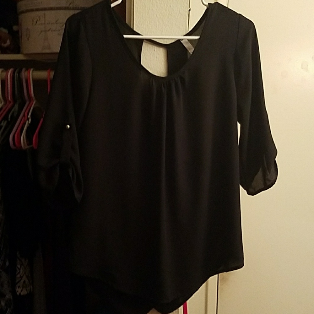 Black tunic top