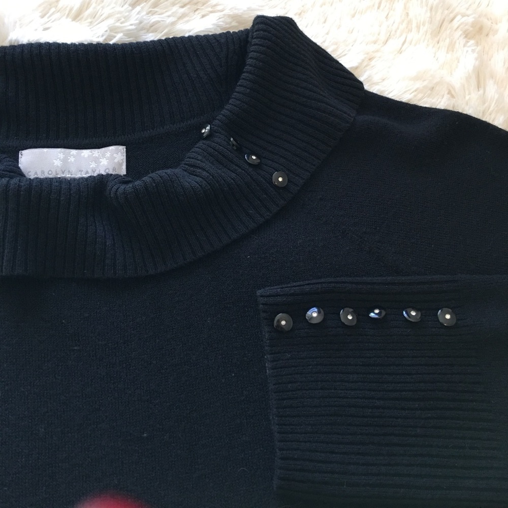 Classy Black Boatneck / Cowl Lightweight Sweater