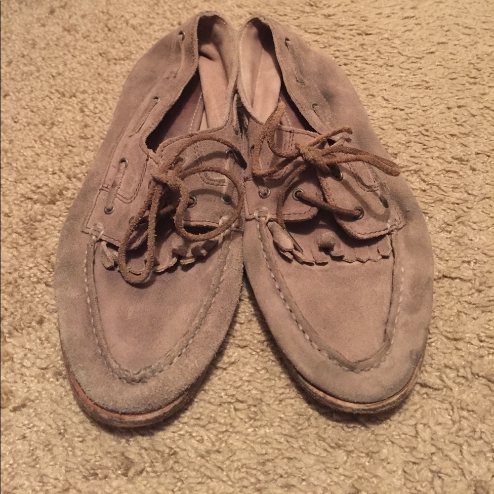 All Saints, real suede loafers. Size 10