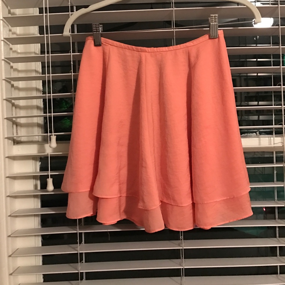Coral mini skirt!