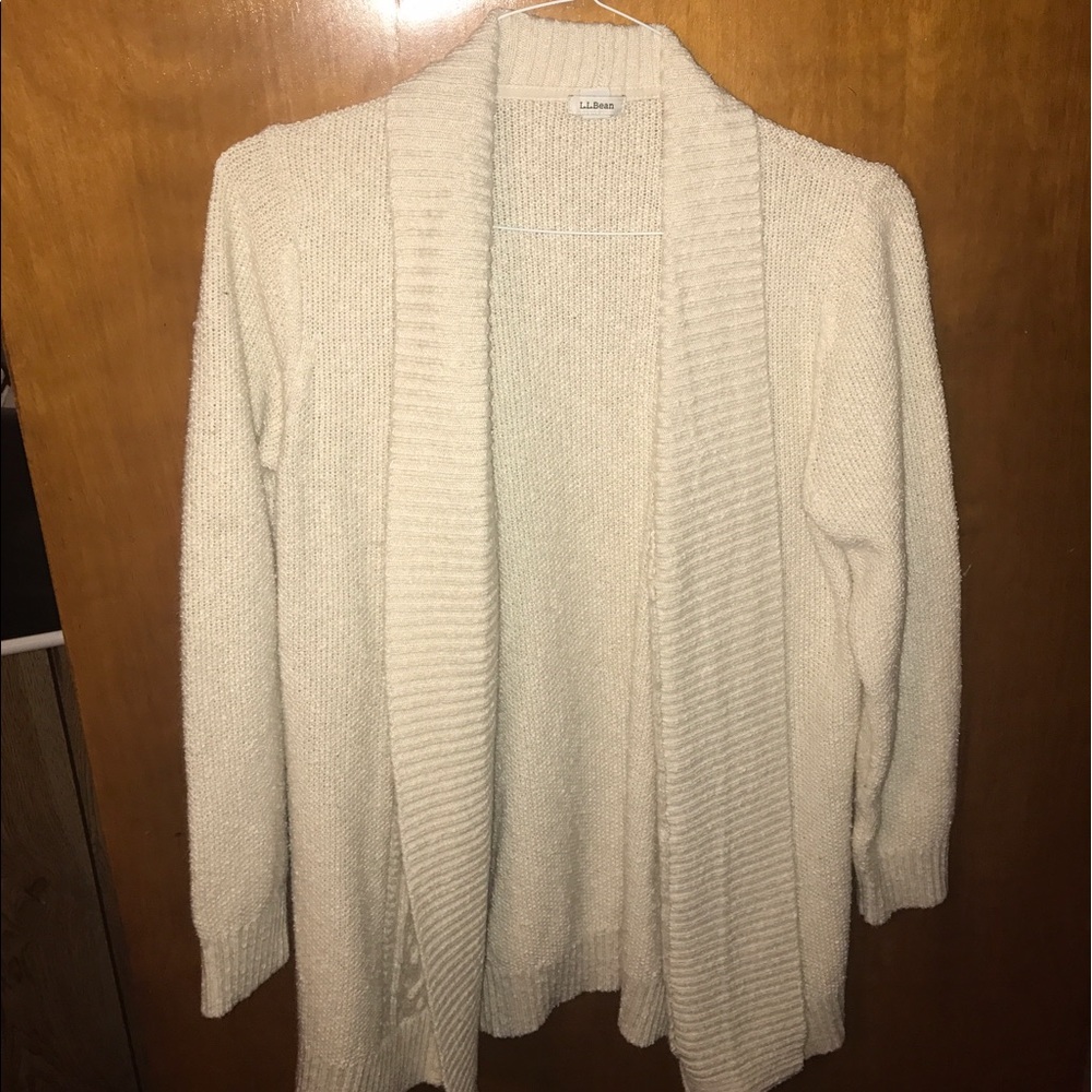 L.L. Bean Cream Cardigan