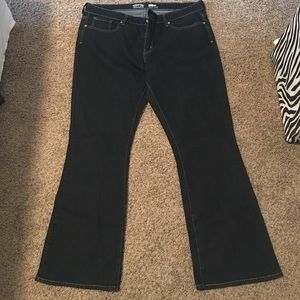Dark bootcut jeans