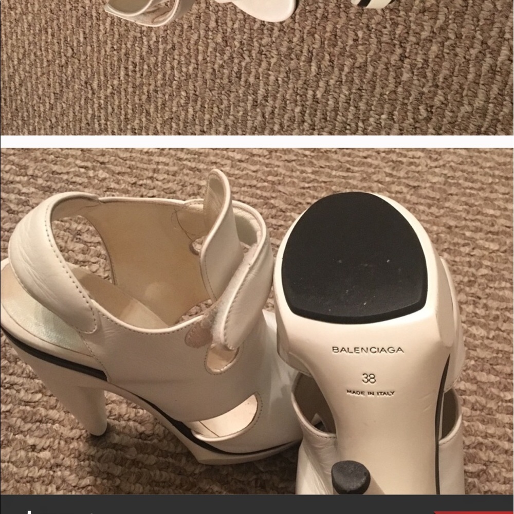 💯Authentic Balenciaga white heels - Picture 6 of 7